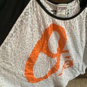 PINK Victoria’s Secret Orioles crop 3/4; size L